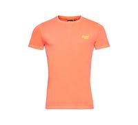 Superdry Herren Leichtes T-Shirt in Neonfarben aus der Orange Label Kollektion Vulkanorange M