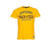 Superdry Herren Leichtes Track & Field T-Shirt mit Grafik Utah Gold M