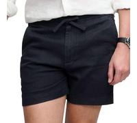 Shorts SUPERDRY "MERCHANT LINEN SHORT", Herren, Gr. M, N-Gr, eclipse navy, Web, Obermaterial: 100% Leinen, unifarben, relaxed fit ca. Mitte Oberschenkel, Hosen Shorts (66746167-M) eclipse navy