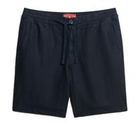 Superdry Herren Leinenshort - Merchant Linen Short, kurze Hose, Leinen, einfarbig Blau 2XL