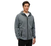 Superdry, SWEATS TECH LOGO ZIPHOOD, M2013743A, Stormy Weather Blue, XL, MAN, ADULTO