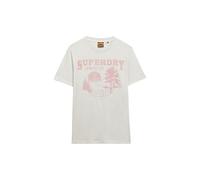 Superdry Herren Locker geschnittenes einfarbiges Lo-Fi Outdoor T-Shirt Weißgrau Meliert XL