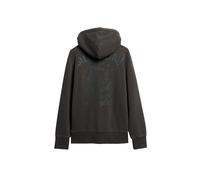 Superdry Herren Locker geschnittenes Hoodie mit Tattoo-Grafik Verwaschenes Schwarz XL