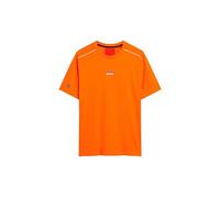 Superdry Herren Locker geschnittenes Sport Tech T-Shirt mit Logo Orange Getigert M