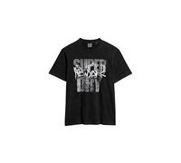 Superdry Herren Locker geschnittenes T-Shirt mit Skateboard-Fotografie Schwarz L