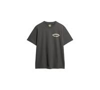 Superdry Herren Locker geschnittenes T-Shirt mit Tattoo-Grafik auf der Rückseite Anthrazit XL