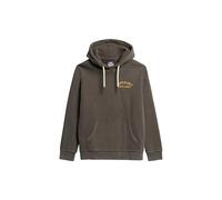 Superdry Herren Lockeres Hoodie mit Tattoo-Grafik auf der Rückseite Vintage Schwarz M