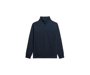 Superdry Herren Lockeres Tech Sweatshirt mit halblangem Reißverschluss Dunkles Marineblau XL