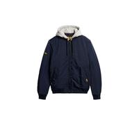 Superdry Herren MA1 Jacke mit Kapuze im Militärstil Finster Marineblau S