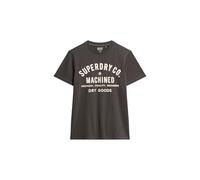 Superdry Herren Machined Goods Workwear T-Shirt Vintage Schwarz L