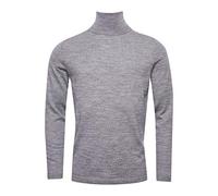 Superdry Herren Merino Rollkragenpullover Madison Grau Meliert XL
