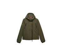 Superdry Herren Microfibre Arctic Windcheater Jacke mit Kapuze Verwaschenes Kaki S
