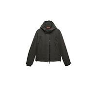Superdry Herren Microfibre Arctic Windcheater Jacke mit Kapuze Vintage Schwarz L