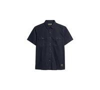 Superdry Herren Military-Kurzarmhemd Finster Marineblau XXL