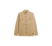 Superdry Overshirt Military Langarm Herren Canyon Sandbraun Größe XL