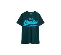 Superdry Herren Neon Vintage T-Shirt mit Logoprint Dunkles Piniengrün S