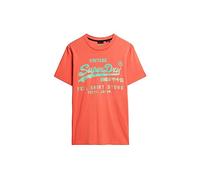 Superdry Herren Neon Vl T-Shirt, Korallenrot (Deep Sea Coral), L