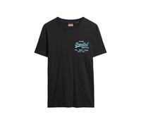 Superdry Herren Neon Vl T-Shirt, Schwarz, XXL