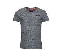 Superdry Herren ORANGE LABEL VNTGE EMB VEE TEE T-Shirt, Grau (Flint Steel Grit A3Z), Small