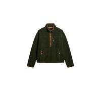 Superdry Herren Outdoor Sherpa-Fleece mit Halbreißverschluss Surplus Goods Olivgrün S