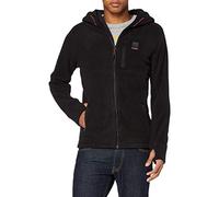 Superdry Herren Polar Fleece Kapuzenjacke Schwarz L