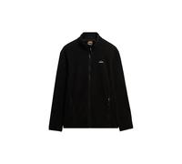 Fleecejacke SUPERDRY "POLAR FLEECE FULL ZIP", Herren, Gr. M, schwarz, Fleece, Obermaterial: 100% Polyester, unifarben, relaxed fit hüftlang, Rundhals, eingefasste Kante, Jacken Fleecejacke (23639822-M