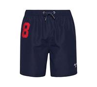 Superdry Herren Polo Badeshorts aus recyceltem Material Kräftiges Marineblau XL