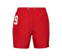 Superdry Herren Polo Badeshorts aus recyceltem Material Rouge Rot XL
