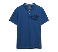 Poloshirt SUPERDRY "VINTAGE ATHLETIC POLO", Damen, Gr. XL, bay blau, Single Jersey, Obermaterial: 100% Baumwolle, bedruckt, relaxed fit normal, Rundhals, Shirts (55148439-XL) bay blau