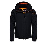 Superdry Pop Arctic Windcheater Jacke S Black / Fluro Orange