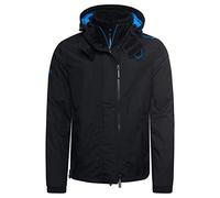 Superdry Herren Pop Arctic SD Windcheater mit Kapuze und Reißverschluss Schwarz/Super Denby Neues Logodesign XL