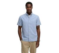 Superdry Herren Preppy Oxford Kurzarmhemd Himmelblau Chambray XL