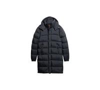 Superdry Herren Ripstop Longline Puffer Jacket Jacke, Eclipse Navy Grid, XXL