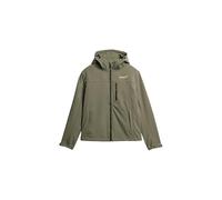 Superdry Herren Ripstop Softshell Trekker Kapuzenjacke Blassolivgrün XL