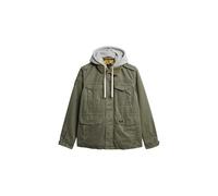 Superdry Herren Rookie Feldjacke mit Kapuze Blassolivgrün S