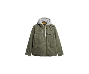 Superdry Herren Rookie Feldjacke mit Kapuze Blassolivgrün S