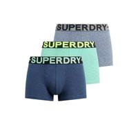 Superdry Herren Boxershorts im Dreierpack Finster Marineblau/Neon XL
