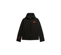 Superdry Herren Softshell Trekker Kapuzenjacke Schwarz L