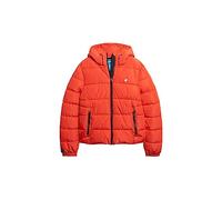 Superdry Herren Sports Steppjacke mit Kapuze Kräftiges Rot M