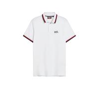 Superdry Herren Sportswear Polohemd mit Randstreifen Brillant Weiß XXL
