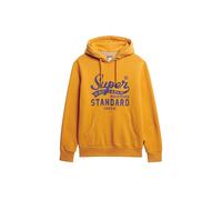 Superdry Herren Standard Hoodie mit Schriftzug Thrift Gold Meliert XL