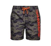Superdry Herren State Volley Swim Shorts, Mehrfarbig (Camo F28), Small