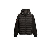 Superdry Herren Storm Fleece-Bomberjacke mit Kapuze Schwarz L