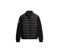 Superdry Herren Storm Fleece Hybrid Bomberjacke Schwarz M