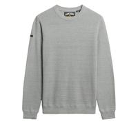 Superdry Herren Strickpullover - Cotton Texture Jumper, Pullover, Rundhals, einfarbig Hellgrau XL