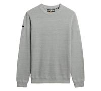 Superdry Herren Strickpullover - Cotton Texture Jumper, Pullover, Rundhals, einfarbig L Grau