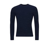 Superdry Herren Strukturierter Vintage Strickpullover mit Rundhalsausschnitt Nachtmarineblau Erika L