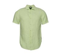Superdry Herren Studios Casual Linen S/S Shirt Kapuzenpullover, Opline Green, M