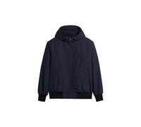 Bomberjacke SUPERDRY "SURPLUS NYLON HOODED BOMBER" Gr. M, blau (eclipse navy) Herren Jacken (90042905-M) eclipse navy