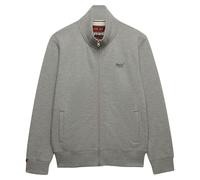 Sweatshirt SUPERDRY "Sweatjacke Essential Logo Track Top", Herren, Gr. XL, grau (hellgrau), Obermaterial: 60% Baumwolle CO. 40% Polyester PES., Sweatshirts Sweatshirt (94585301-XL) hellgrau